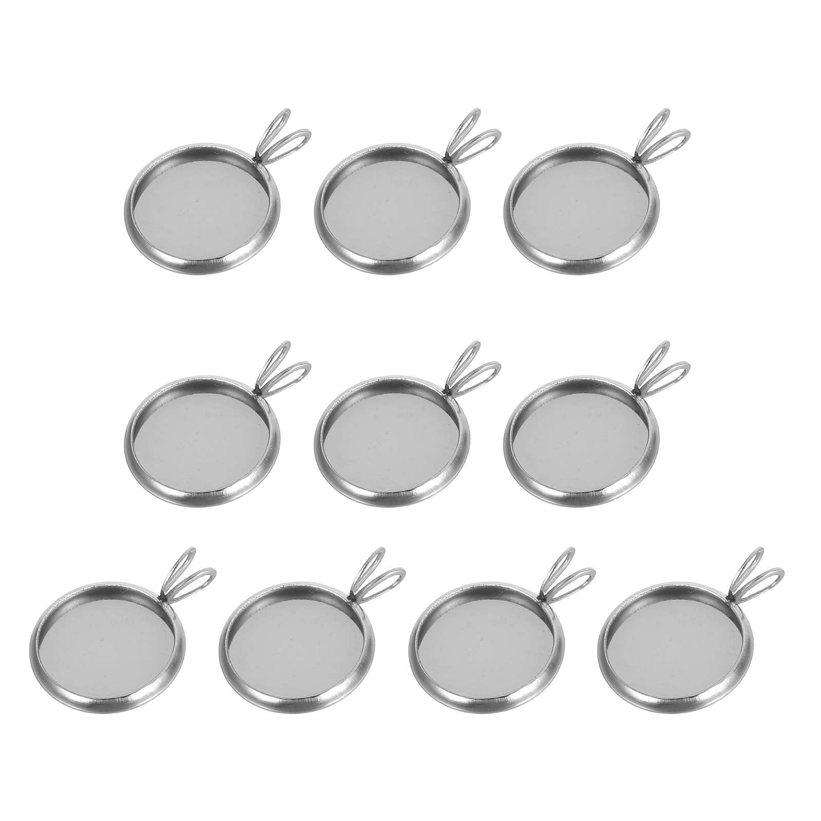 Resin Craft Supplies - 10 szt. 12 mm okrągła baza