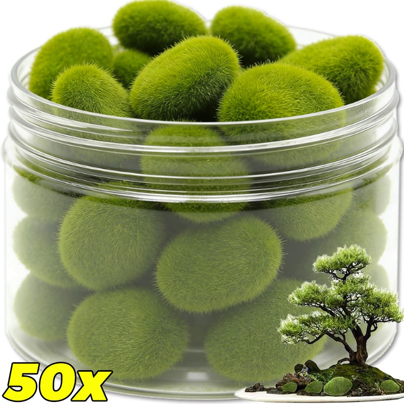 Terrarium Moss Art - 50/5 SZT. Sztuczne piankowe kamienie z