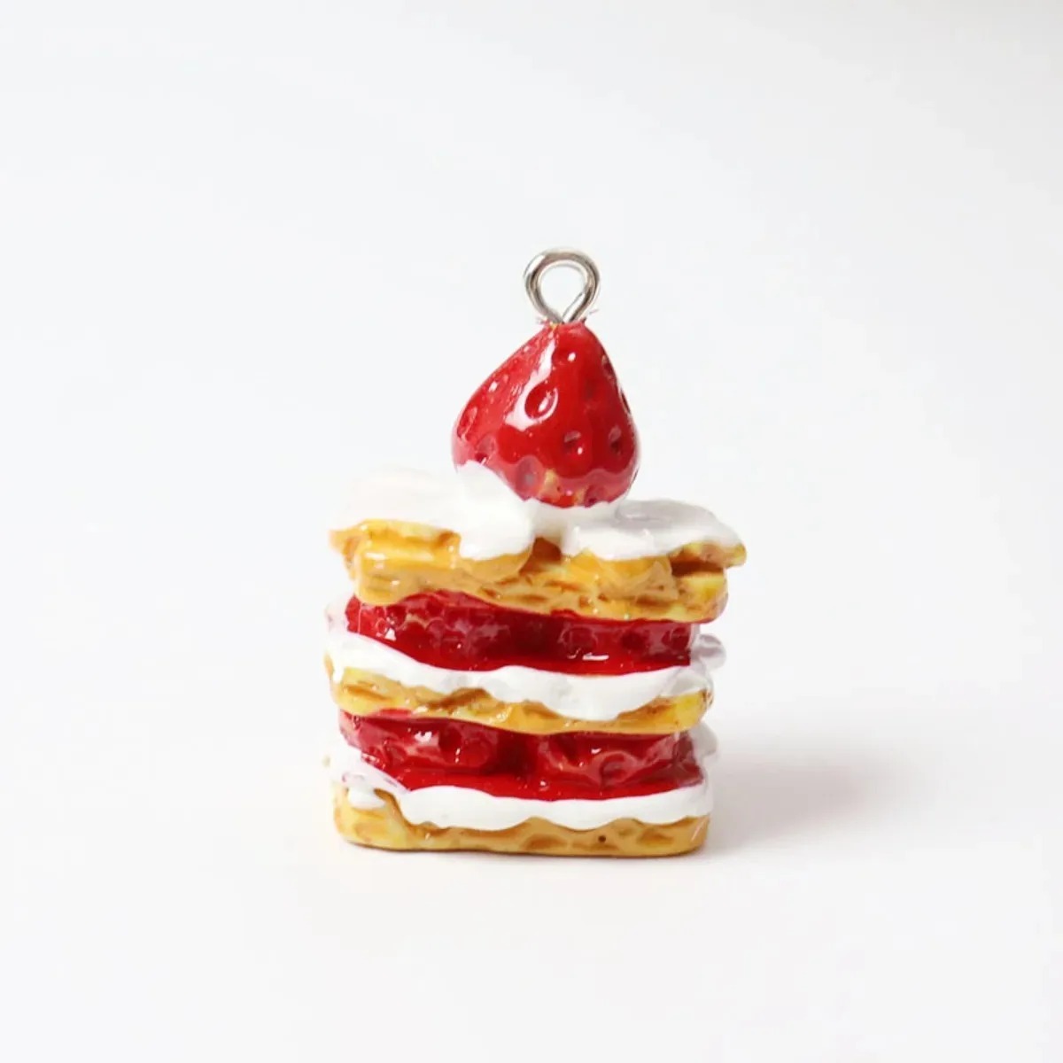 Resin Craft Projects - 10 sztuk Mini Symulowane Ciasteczka Truskawkowe