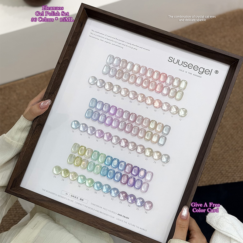 Resin Glitter Pack - Zestaw 36 kolorów żelu do paznokci