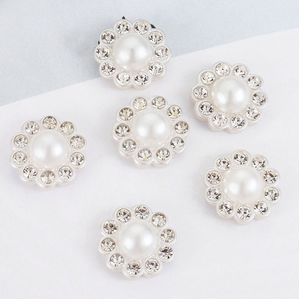 Resin Craft Projects - 50 szt. Białe płaskie imitacje pereł